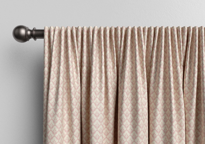 Trellis Prints, Scallop and Bud Rosies Pink - Made to Measure Curtains - Image 9